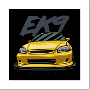 Yellow vtec Posters and Art